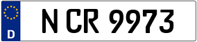 Trailer License Plate